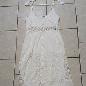 Forever 21 White Lace Midi Dress